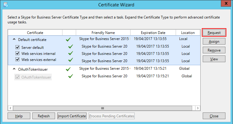 skype for business certificate error mac